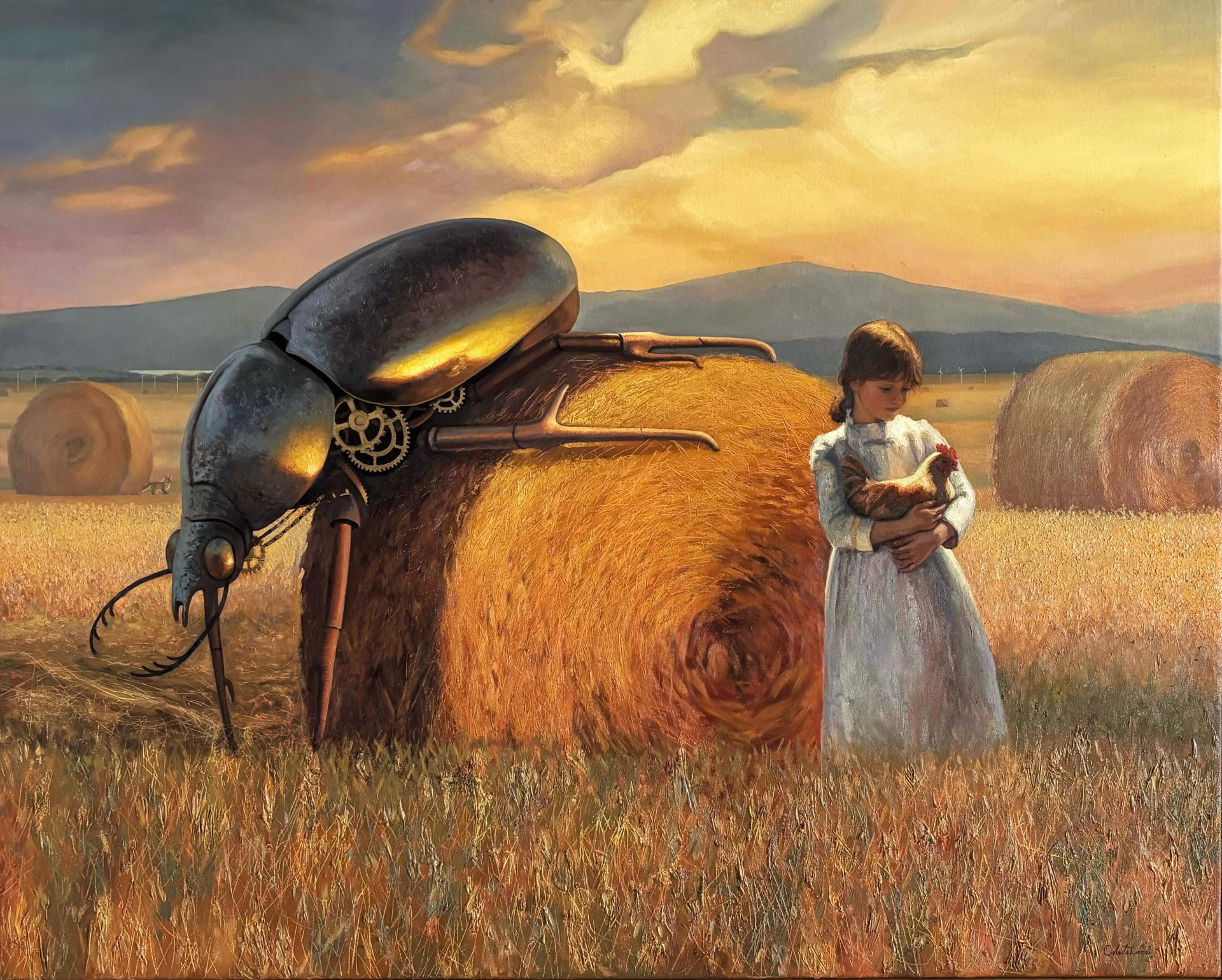Niña y Escarabajo