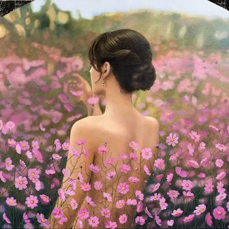 Jardín en Flor — óleo de Celeste Lomelí